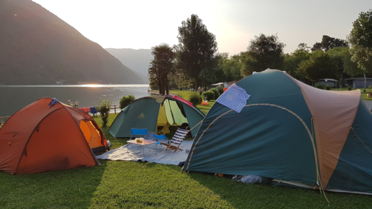 Camping Paradiso Lago Campingplatz Am Luganersee. Melano